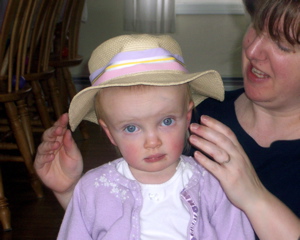 In her Easter bonnet