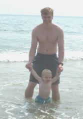 Garth and Cole at BI Beach