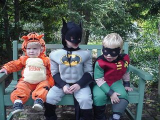 Tigger, Batman, and Robin
