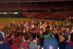 A few Red Sox fans were in attendance