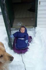 Rilee in the Xmas Sled (GH)